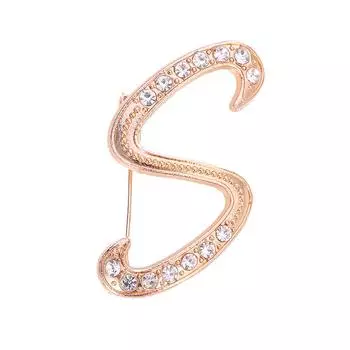 1шт кристалл 26 английских букв брошь булавка пара мемориальные украшения любовь подарки золотой