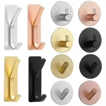 1шт. Крючки на стену, устанавливаемые на дверь, ключ, ткань, пальто, ванная комната, вешалка для халата, кухонная фурнитура, полка, крючок для сумки, органайзер S