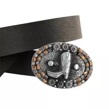 1шт. Крупные бусины, пряжка для поясного ремня, серебряная, фиксированная пряжка, регулируемая пряжка для ремня, винтажный цинковый сплав, креативное тиснение