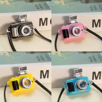 1шт кукольный домик миниатюрная имитация камеры куклы игрушки куклы со светодиодным затвором чёрный