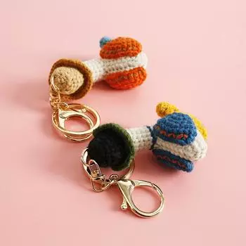 1шт кулон утка новый брелок ручной работы брелок ручной работы брелок утка вперед милый шерстяной крючком мультфильм многоцветный