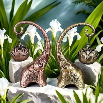 1шт курильница для благовоний креативный слон фу сувениры для вечеринок сандаловое дерево обратный поток благоприятный лотос благовония настольные украшения домашний декор