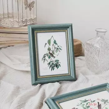 1шт квадратная креативная фоторамка детская фоторамка сервировка стола ретро фоторамка американская 8.9*12.9 кофейный