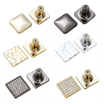 1шт квадратная одноотверстие кристалл алмаз мебельная фурнитура украшение ручка шкафа ABS