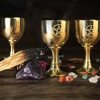 1шт латунь Святой Грааль астрологический инструмент алтарная чаша реквизит ритуальная чаша алтарный орнамент чаша чаша для алтарей ритуалы