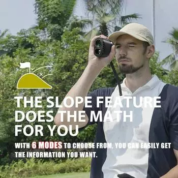 1шт Лазерный дальномер для гольфа 800/1000 Мини-лазерный дальномер для гольфа Спортивный охотничий измерительный лазерный дальномер