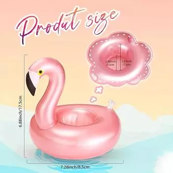 1шт-летний плавательный бассейн фламинго держатель для стакана надувная подставка для воды плавающий держатель для стакана для напитков