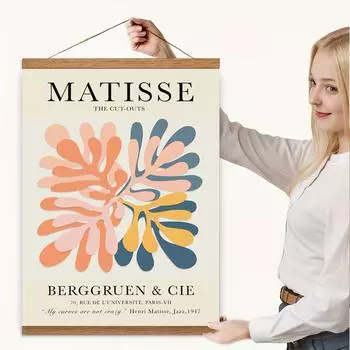 1шт магнитная деревянная вешалка для картин рамки постеры фотографии настенное искусство холст печать картины тиковое дерево сосновое дерево гостиная домашний декор 21cm(8.3IN)