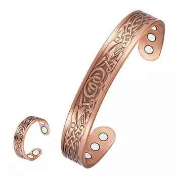 1шт магнитный медный браслет винтажный браслет кольцо медный браслет браслет энергетический браслет, размер регулируется Bracelets-1pc