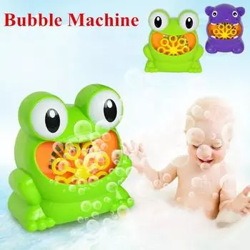 1шт. Машина для мыльных пузырей Big Frogs, автоматическая мыльница, музыкальная игрушка для детской ванны frog