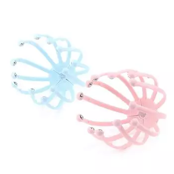 1шт массажер для головы осьминог скальп стресс релаксация спа лечебный сплав оздоровительный инструмент розовый