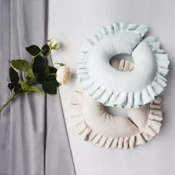 1шт массажная подушка для лица, расслабляющая U-образная кровать, салон красоты, удобные подголовники, СПА синий