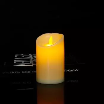 1шт мерцающая беспламенная свеча, создание романтической атмосферы, атмосферная лампа своими руками, создание теплой осени, батарея