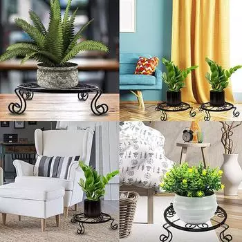 1шт металлический пол многофункциональный стеллаж балкон железная рамка для растений наружный цветочный горшок рамка садоводство чёрный