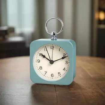 1шт металлическое кольцо будильник с функцией повтора сигнала; Отсрочка сигнала на 5 минут или подсветка одним нажатием; Используется для украшения изголовья кровати в спальне. белый