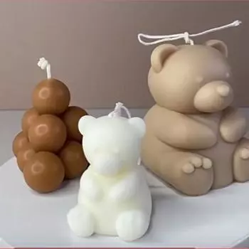 1шт милые свечи животные медведь ароматические свечи новогодний декор для дома маленькие собачки ароматические свечи подарки на день рождения сувениры для дома