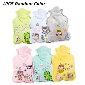1шт милый мультфильм инъекции воды плюшевая теплая бутылка для воды взрывобезопасная портативная грелка для рук W C9O1 Random-1pcs