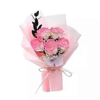 1шт Мини-букет цветов Украшение для дома Фото реквизит День Святого Валентина Подарочная коробка Материал DIY Сухоцвет Свадебная вечеринка 17*13CM