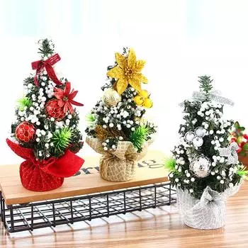 1шт мини настольное украшение Рождественская елка атмосфера подарок Рождество Новый год