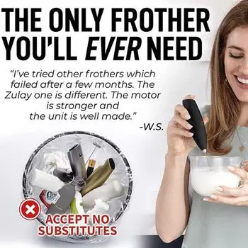 1шт. Многофункциональная ручная машина для взбивания сливок и яиц - электрическая машина для приготовления пены для латте, капучино и выпечки чёрный