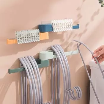 1шт многофункциональные пластиковые модные вешалки для одежды складные зажимы для хранения одежды вешалки органайзер для домашнего хранения синий