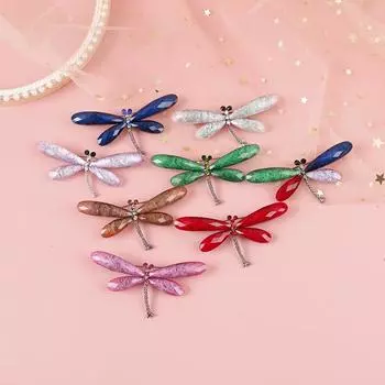 1шт модные броши-стрекозы женские насекомые свадебные офисные броши булавки ювелирные изделия красный