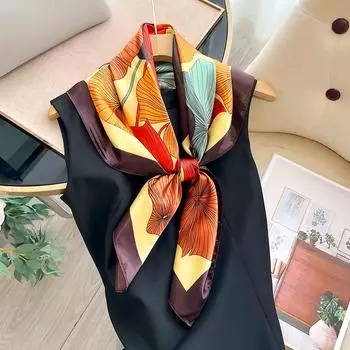 1шт модный принт повязка на голову большой носовой платок квадратный шарф принт повязка на голову большой носовой платок
