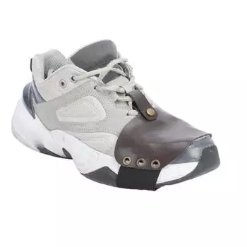 1шт мотоциклетная обувь кожаный защитный износостойкий чехол искусственная подушка переключения передач протектор ботинок коричневый