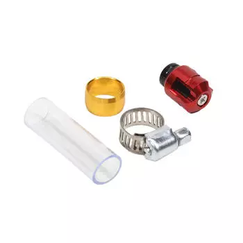 1шт мотоциклетный воздушный фильтр сливная трубка головка с ЧПУ для универсальных аксессуаров мотоцикла нажмите T6-6061 алюминиевая заглушка красный