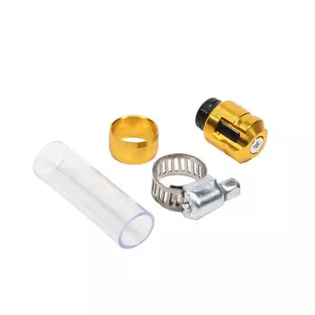 1шт мотоциклетный воздушный фильтр сливная трубка головка с ЧПУ для универсальных аксессуаров мотоцикла нажмите T6-6061 алюминиевая заглушка красный