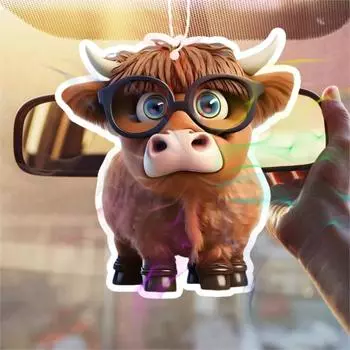 1шт. мультяшные милые таблетки с ароматом животных, автомобильный освежитель воздуха, подвесной освежитель воздуха с ароматом духов, подвеска для зеркала заднего вида чёрный