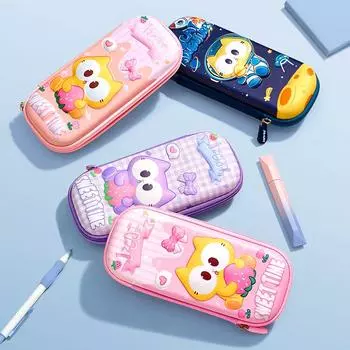 1шт мультяшный милый многосекционный 3D пенал кавайный канцелярский мешок для студентов пенал