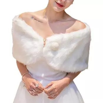 1шт. накидка плюшевая шаль большие шарфы невесты шаль свадебная шаль