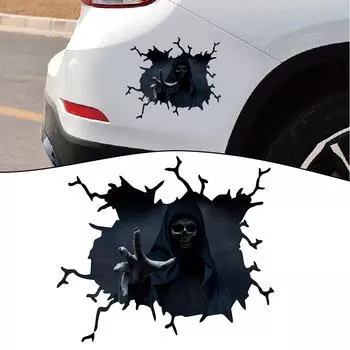1шт. Наклейка Атмосфера Задняя часть автомобиля Хэллоуин Универсальная