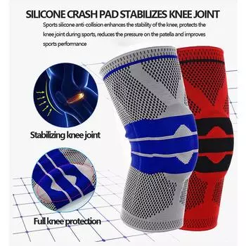 1шт наколенники наколенник поддержка компрессионный рукав дышащая накладка для бега трусцой виды спорта style 1-L