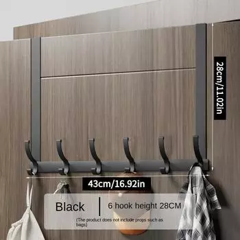 1шт настенная вешалка для одежды над дверью крючки 6 крючков дверная вешалка для одежды шляпа полотенце настенный настенный