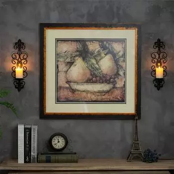 1шт настенные подсвечники ретро инкрустированный бриллиантами подсвечник для гостиной спальни украшения чёрный