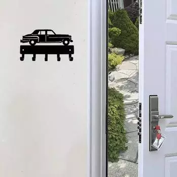 1шт настенный крючок классический автомобиль 13 ключ вешалка-6 дюймов в ширину/9 дюймов в ширину для гостиной спальни/гостиной/домашнего декора вешалки небесно-голубой