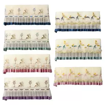 1шт настенный кружевной вышитый лось прозрачный тюль моющийся домашний декор домашний текстиль 86cm