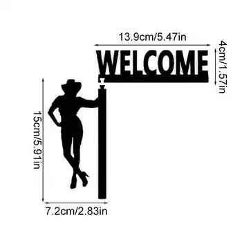 1шт настенный современный подвесной знак на дверь ванной комнаты домашний декор туалетная дверь знак Minimalis черный силуэт деревянная рамка