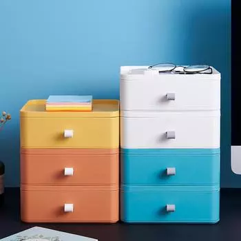 1шт настольный ящик для хранения пластиковый ящик для канцелярских принадлежностей полка шкафчик для мелочей косметический контейнер органайзер для всякой всячины