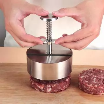 1шт нержавеющая сталь гамбургер котлета ручной пресс для мяса круглый DIY обертка для пельменей кухонные инструменты
