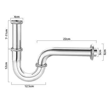 1шт нержавеющая сталь слива отходов клапан сифона сифона антизапах сифон для воды 1/4 X32мм для кухни ванной комнаты простая установка CHINA