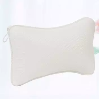 1шт нескользящая подушка для ванны с присосками подушка для головы подушка для поддержки шеи и плеч (белый) белый