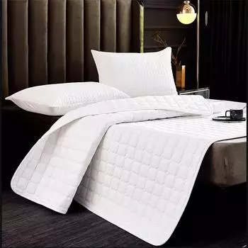 1шт. Нежный для кожи модный коврик для кровати, нескользящий, дышащий, мягкий, односпальная простыня, однотонный цвет 120g