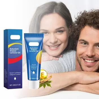 1шт Нежный гель для коррекции крайней плоти Мужской корректирующий гель Успокаивающий гель Мужской гель для ухода за половым членом Стимулирует кровообращение 20г One Size