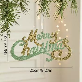 1шт новая пластиковая зеленая бабочка подвесное украшение Рождественская елка висит