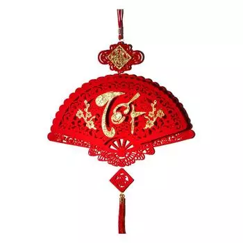 1шт Новогоднее украшение Настенная дверь Висячий домашний декор красный