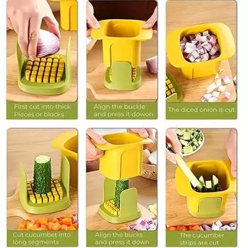 1шт новый компрессионный измельчитель, домашний ежедневный резак, кухонный артефакт, многофункциональная овощерезка, кухонный гаджет, кухонный предмет белый