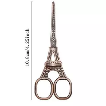 1шт ножницы для стрижки бровей винтажные из нержавеющей стали портативные 10.8cm*4.5cm*3.5cm красный